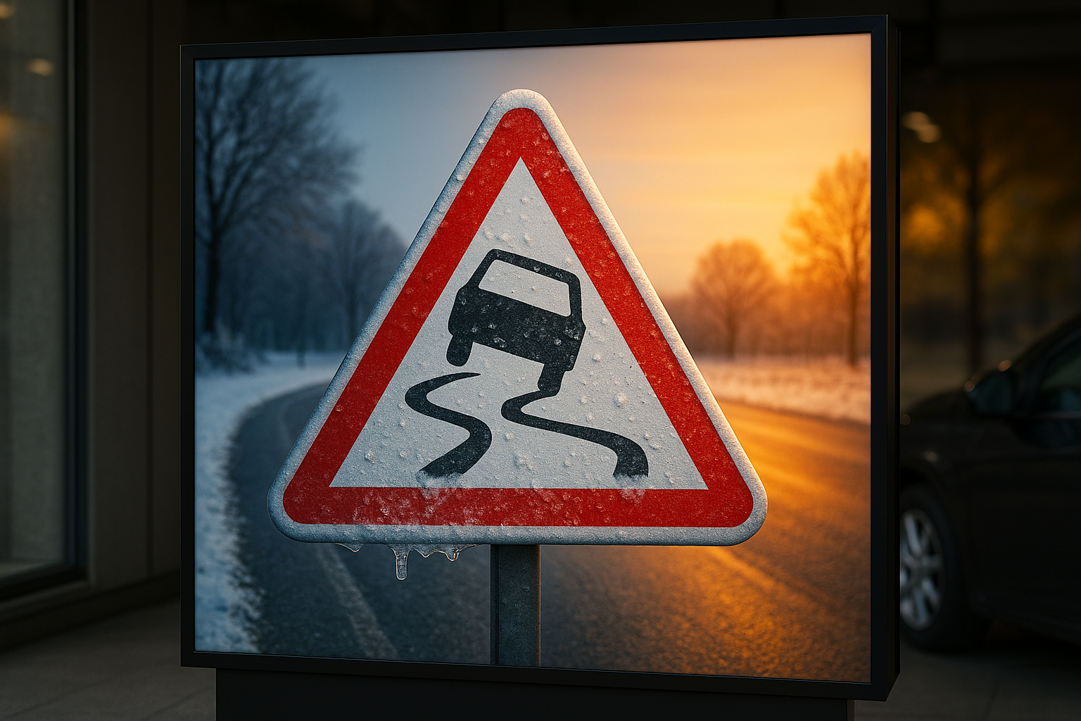 Ивановская область теплеет резко! Гололедица ночью подстерегает.